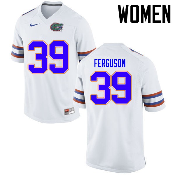 Florida Gators Women #39 Ryan Ferguson College Football Jersey White